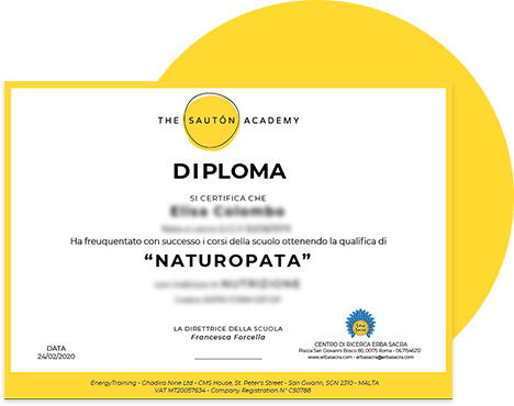 DIPLOMA DI NATUROPATA