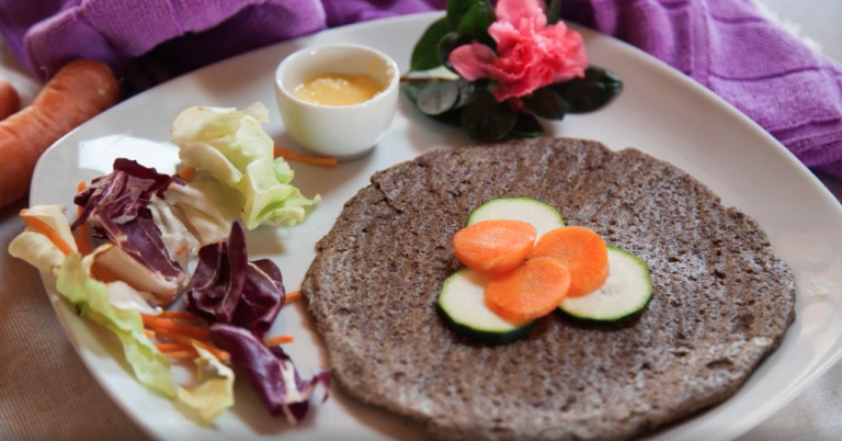 Piadina ai semi di lino e ghi