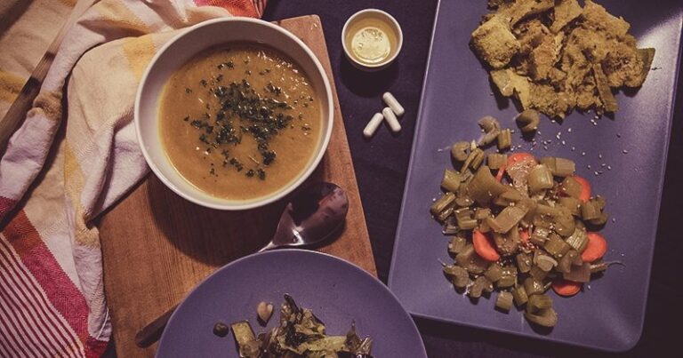 Cena vegetariana con aminoacids