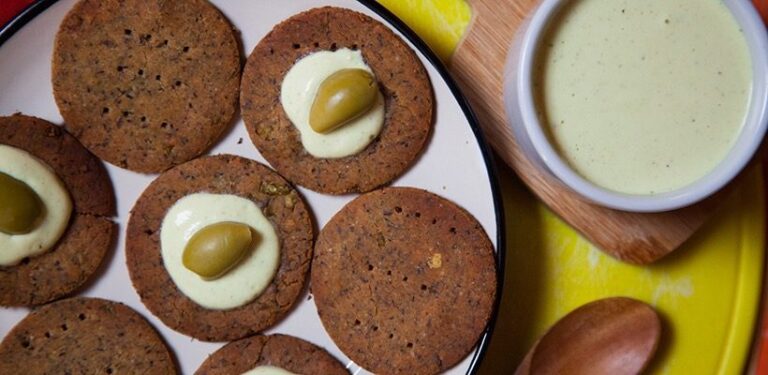 crackers di ceci e salsa di1