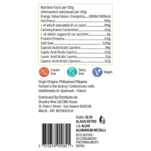 Olio di cocco MCT C8