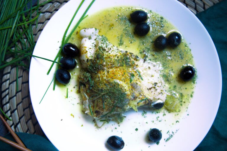 Baccalà al burro e olive nere