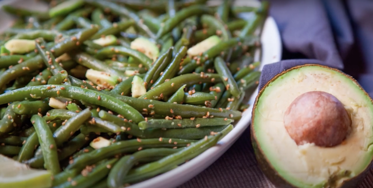 Fagiolini in salsa di avocado