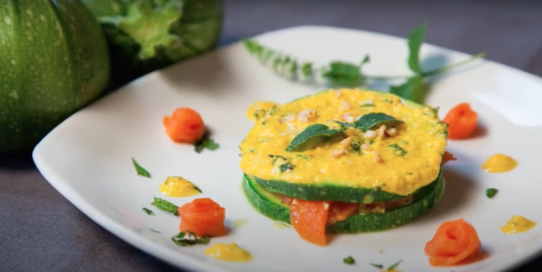 Sandwich di zucchine e salmone