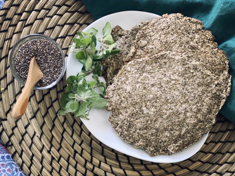Piadina di chia e mandorle