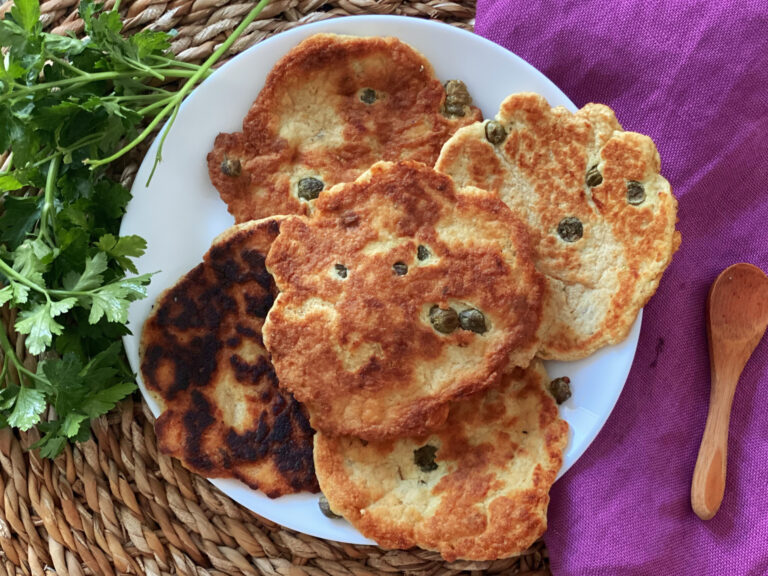 Pancakes salati ai capperi