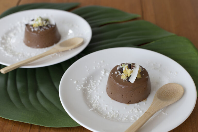 Budino di avocado al cioccolato