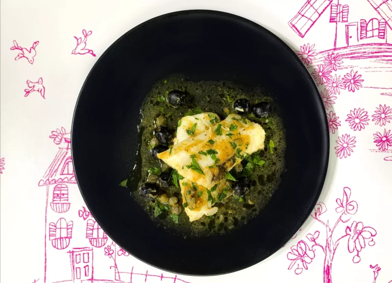 Keto baccalà olive e capperi