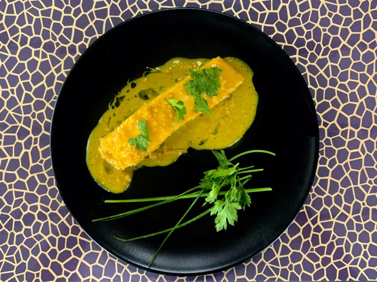 Keto salmone senape e arancia