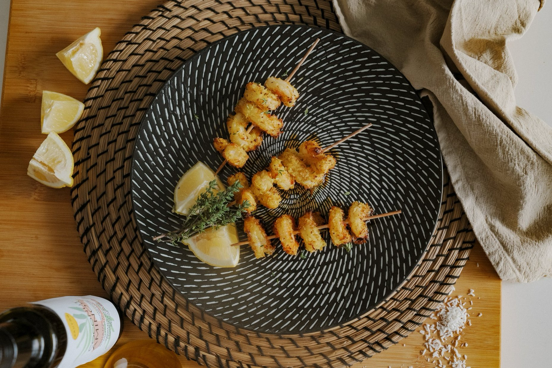 Spiedini di gamberetti