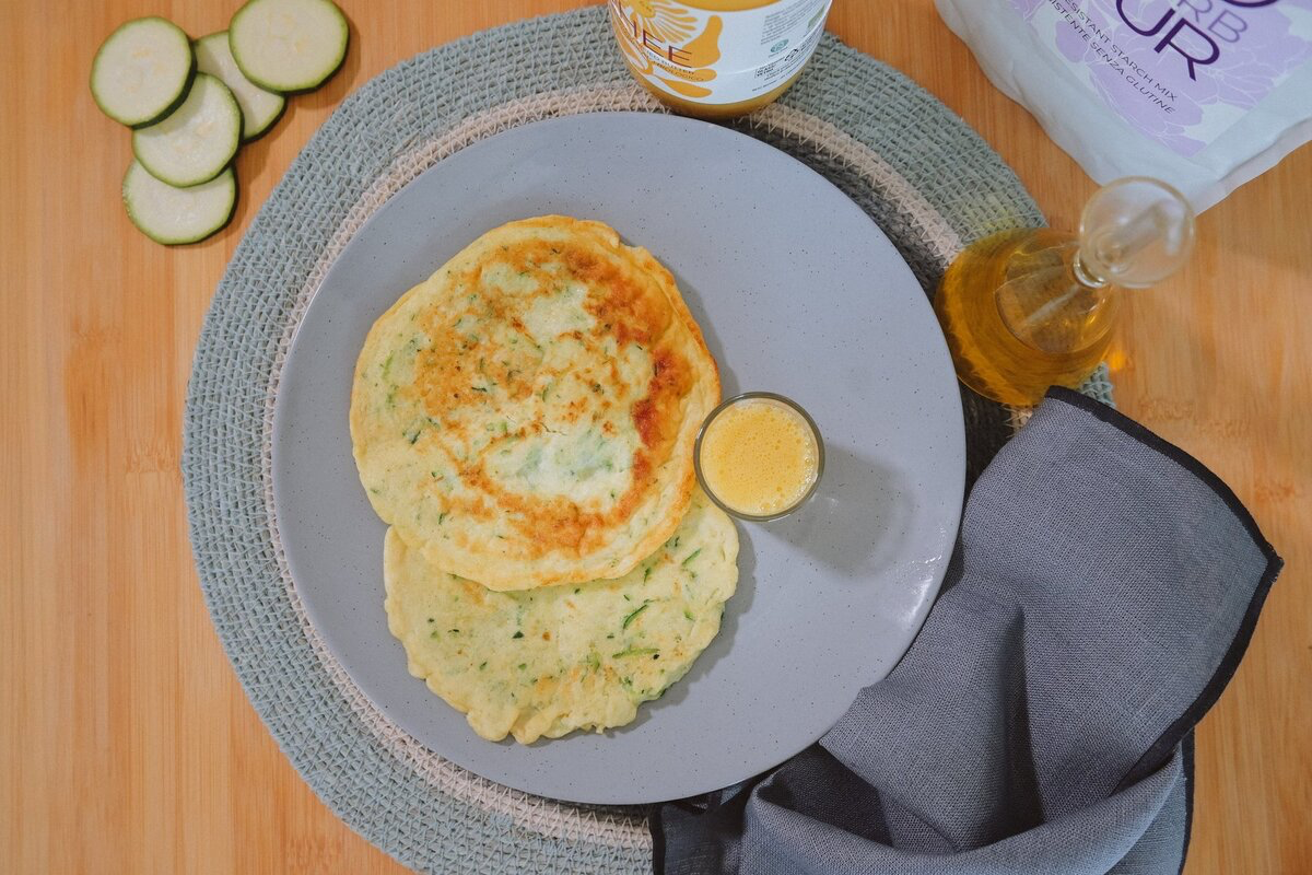 Pancake di zucchine e uova